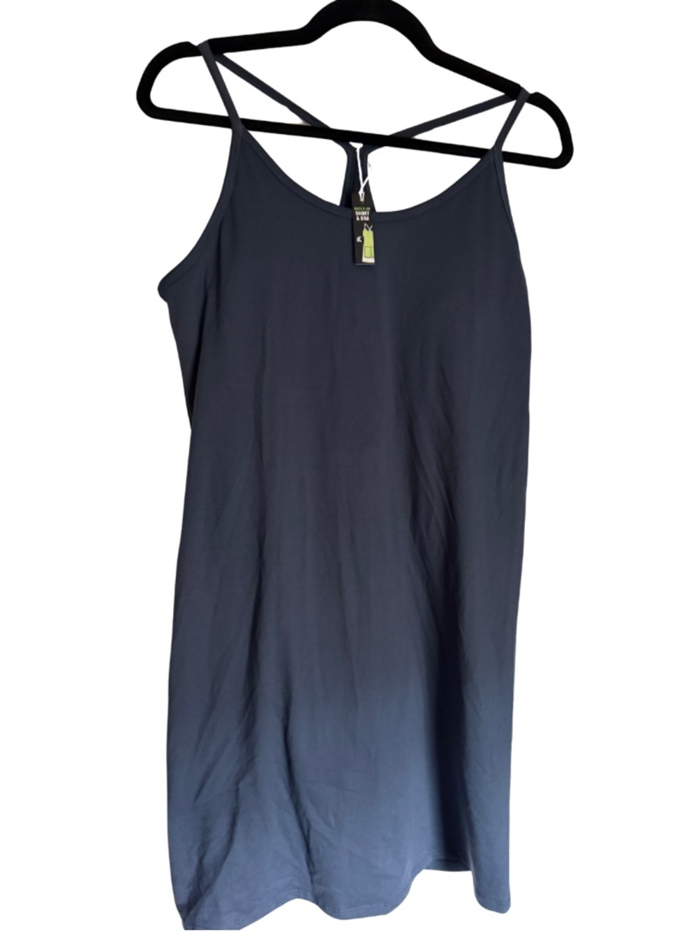 Navy Athletic Dress | Built in shorts and bra